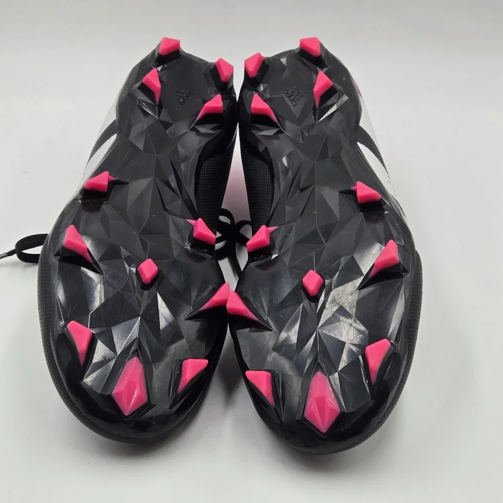 Adidas Predator Accuracy.3 Shoes Mens Size 8.5 Black Pink Soccer Cleats Spikes